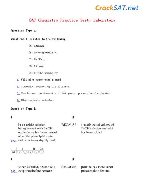 sat chemistry test pdf